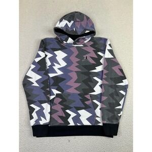 Jordan Hoodie Youth Boys XL Purple Gray Zigzag Print Jumpman Sweatshirt